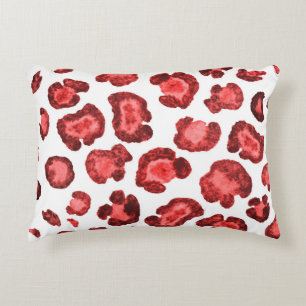 Coussins Décoratifs Motif aquarelle illustration peau léopard. Effacer