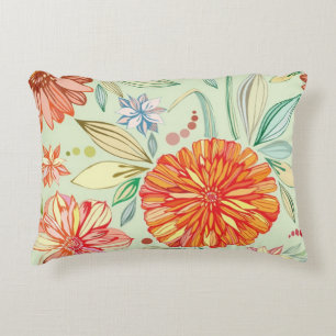 Coussins Décoratifs Motif avec des asters