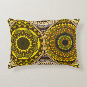 Coussins Décoratifs Motif avec mandalas. Éléments décoratifs vintages