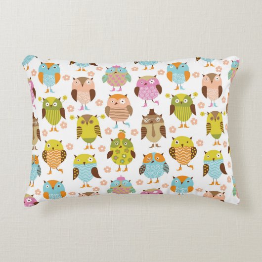 Coussins Décoratifs motif avec oiseaux (Devant)