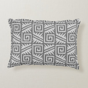 Coussins Décoratifs Motif Aztec Ikat - Nuances de Gris