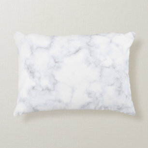 Coussins Décoratifs Motif blanc texture marbre