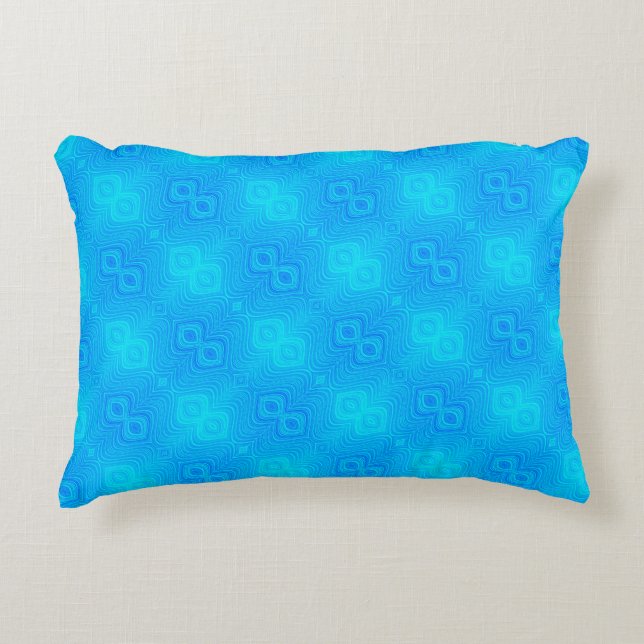 Coussins Décoratifs Motif bleu turquoise (Devant)