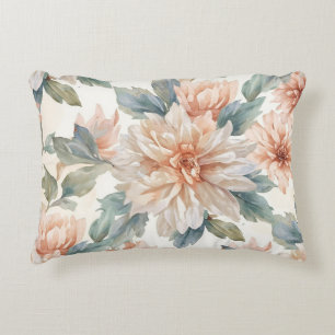 Coussins Décoratifs Motif botanique à l'aquarelle de fleurs de chrysan
