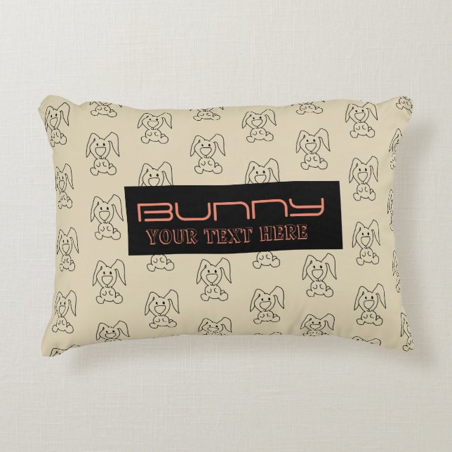 Coussins Décoratifs Motif BUNNY (Devant)
