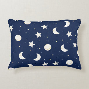 Coussins Décoratifs Motif céleste de la lune et des étoiles