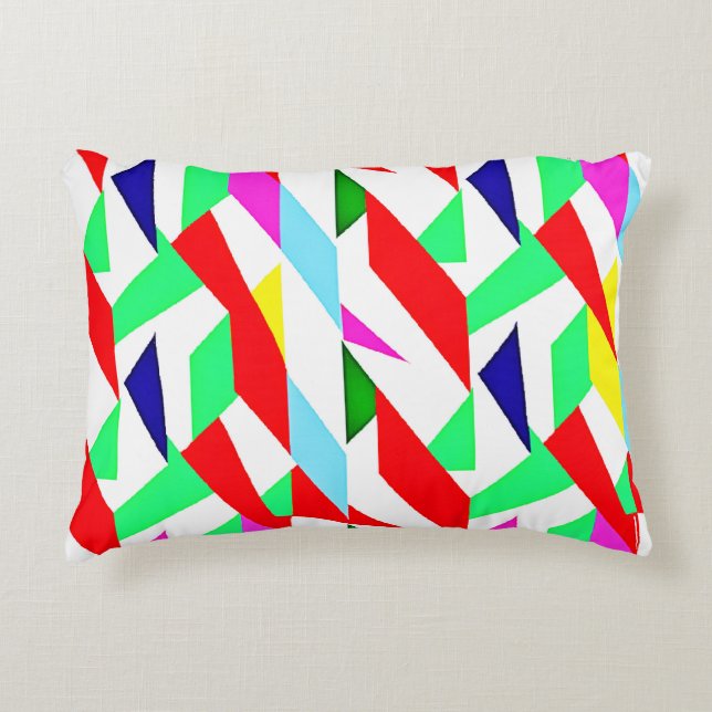 Coussins Décoratifs Motif chromatique coloré (Devant)