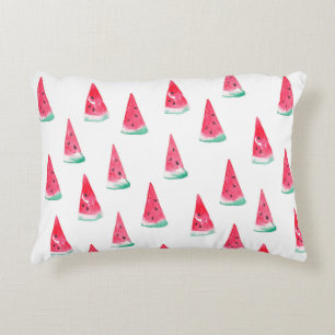 Coussins Décoratifs Motif d'aquarelle transparente avec pastèque