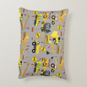 Coussins Décoratifs Motif de camions de construction (Dos(Vertical))