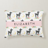 Coussins Décoratifs Motif de cerfs, Cerf de bébé, Boho, Fleurs, Votre (Devant)