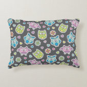 Coussins Décoratifs motif de chouettes de dessins animés (Devant)