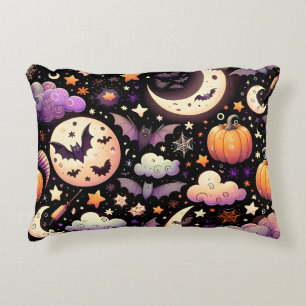 Coussins Décoratifs Motif de ciel nocturne fantaisiste d'Halloween