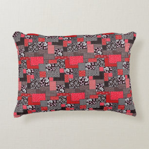 Coussins Décoratifs Motif de courtepointure florale patchwork rétro