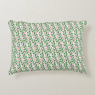 Coussins Décoratifs Motif de feuille florale rouge, sans couture botan