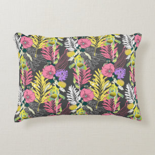 Coussins Décoratifs Motif de fleur artistique, beau tropique