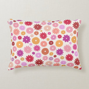 Coussins Décoratifs Motif de floraisons colorées