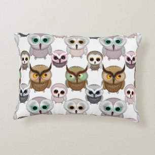 Coussins Décoratifs Motif de hiboux illustrés adorable