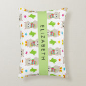 Coussins Décoratifs Motif de lamas, alpagas, cactus, votre nom (Devant(Vertical))