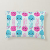 Coussins Décoratifs Motif de méduses, Méduses mignonnes, Animaux marin (Dos)