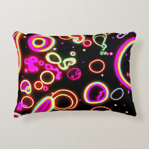 Coussins Décoratifs Motif de néon vibrant