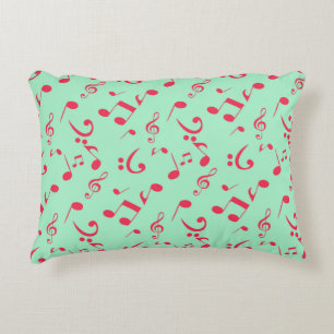 Coussins Décoratifs Motif de notes musicales