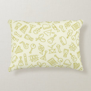 Coussins Décoratifs Motif de notes musicales