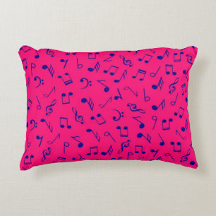 Coussins Décoratifs Motif de notes musicales
