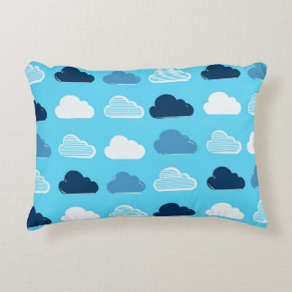 Coussins Décoratifs Motif de Nuages Minimaux – Vibes de Ciel Bleu