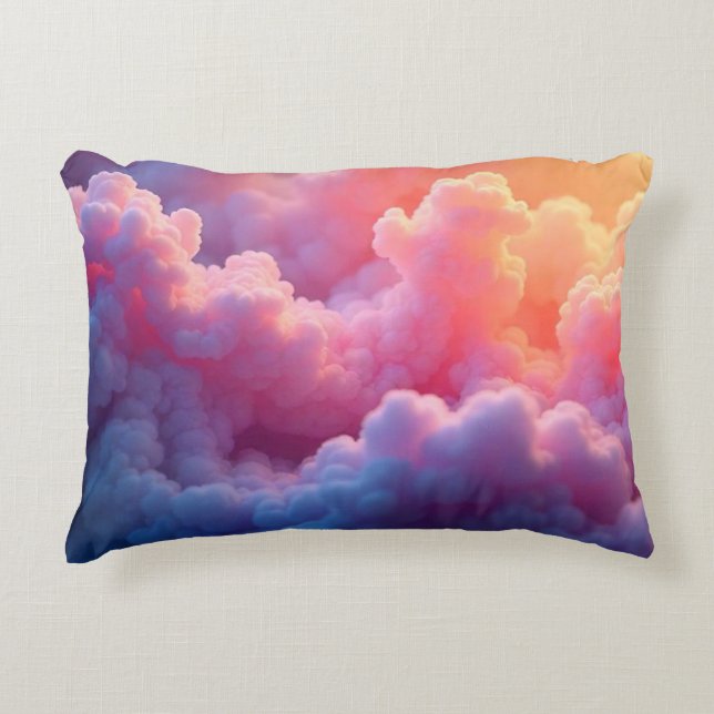 Coussins Décoratifs Motif de nuages texturés (Devant)