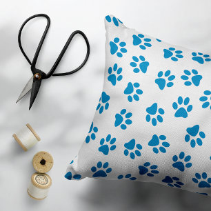 Coussins Décoratifs Motif De Pailles, Paniers De Chien, Paniers Bleus