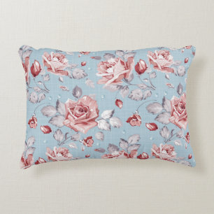 Coussins Décoratifs Motif de papier peint d'élégance des roses roses