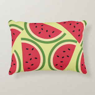 Coussins Décoratifs Motif de pastèque coloré d'été mignon
