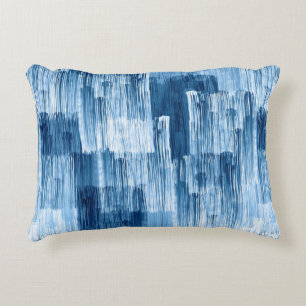 Coussins Décoratifs Motif de peinture Abstrait bleu