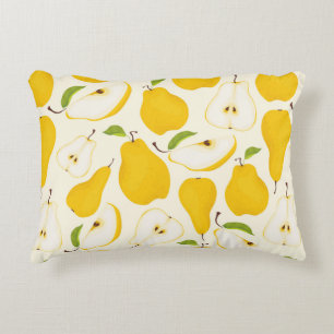 Coussins Décoratifs Motif de poire sans joint. Différentes poires frui