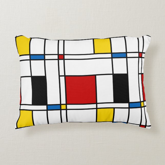 Coussins Décoratifs Motif de Stijl (Devant)