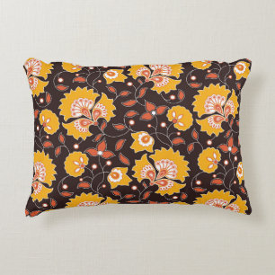 Coussins Décoratifs motif de style indien couleur fleurs sans soudure