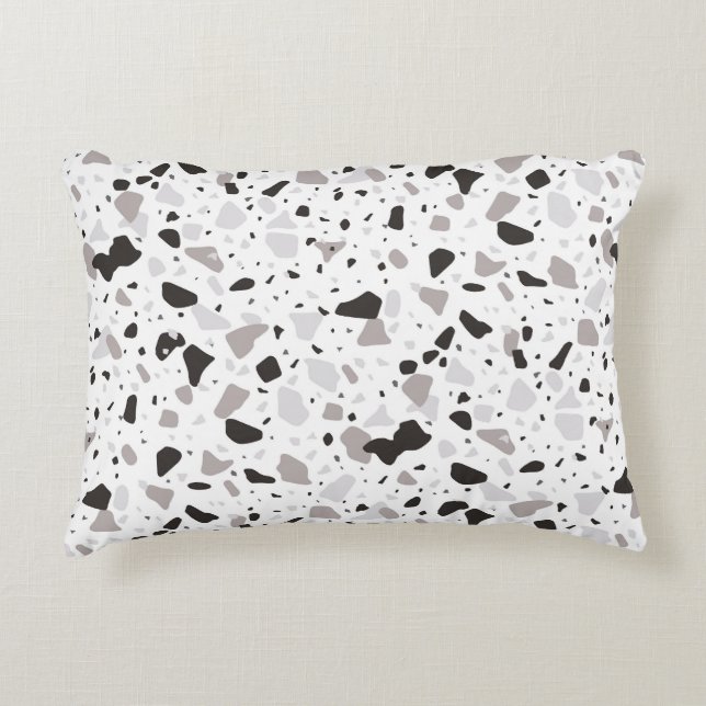 Coussins Décoratifs Motif de Terrazzo monochromatique (Devant)