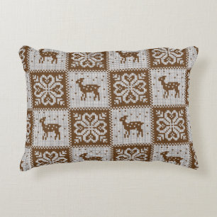 Coussins Décoratifs Motif décoratif vintage hiver confit