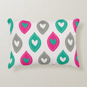 Coussins Décoratifs Motif des Coeurs colorés