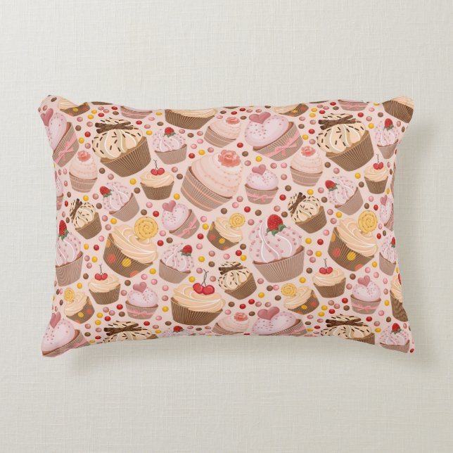 Coussins Décoratifs Motif des petits gâteaux de célébration (Devant)