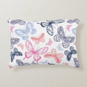 Coussins Décoratifs Motif d'illustration de papillon coloré mignon fil