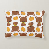 Coussins Décoratifs Motif D'Ours, Ours Mignons, Automne, Citrouille (Dos)