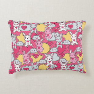 Coussins Décoratifs Motif enfant Kawaii avec Doodles mignons 2