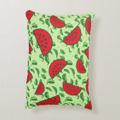 Coussins Décoratifs Motif feuille et pastèques (Dos(Vertical))