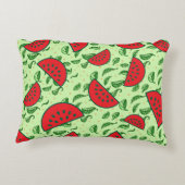 Coussins Décoratifs Motif feuille et pastèques (Dos)