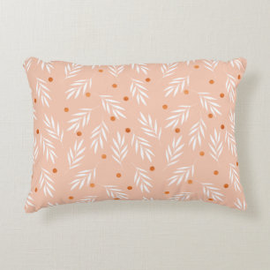 Coussins Décoratifs Motif Feuille moderne Apricot rose