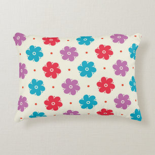 Coussins Décoratifs Motif Fleur mignonne en blanc
