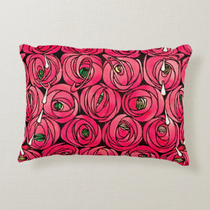 Coussins Décoratifs Motif floral Art Nouveau de rose de Rennie Mackint
