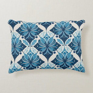 Coussins Décoratifs Motif floral boho élégant en bleu