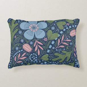 Coussins Décoratifs Motif floral d'art folklorique élégant, botanique